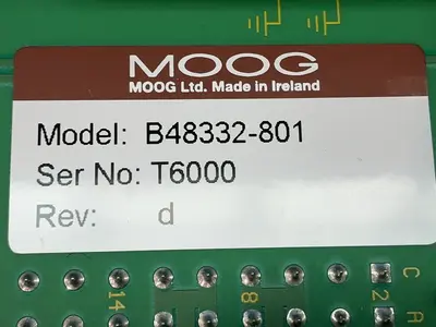Used MOOG B48332801 Servo Controller Parts Ohio US | HGR 24 #1572070