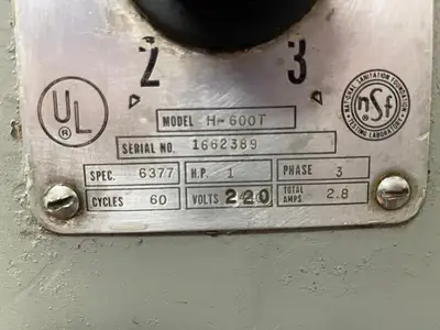 Used Hobart Used Hobart H600T 60qt 4 Speed Floor Mixer with Accessories 220V 3PH - BB Planetary Mixers Illinois US | Falcon Restaurant Supply #1374486