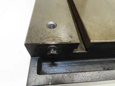 Milling Machine Work Table Top T Slotted Top 39x30" Base 3" Thick Weld Jig