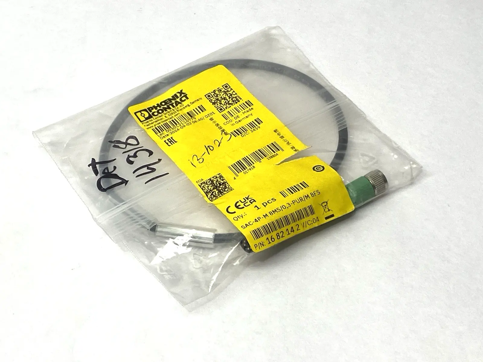 NEW PHOENIX CONTACT SAC-4P-M 8MS/0,3-PUR 8FS, 1682142