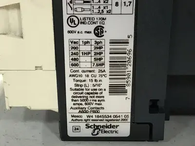 USED TELEMECANIQUE LC1D09