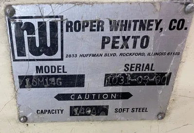 2000 ROPER WHITNEY 10m14G Power Squaring Shears (Gauge) | THREE RIVERS MACHINERY (3)