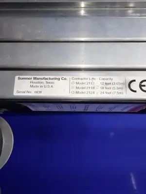 USED SUMNER MANUFACTURING CO 2118