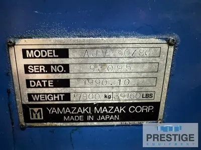 Used 2006 MAZAK AJV 60/80 Gantry Machining Centers (incld. Bridge & Double Column) New York US | Prestige Equipment #1329257