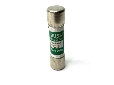 USED COOPER BUSSMANN BUSS TIME-DELAY FUSE CLASS G 480VAC 30A LOT OF 14