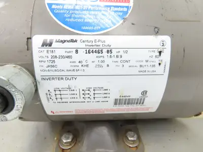 Moyno B4015BSSQ3SAA Sanitary Metering Pump Progressive Cavity .5Hp 3PH 300psi