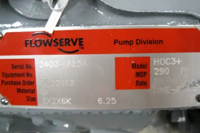NEW Flowserve HOC3+