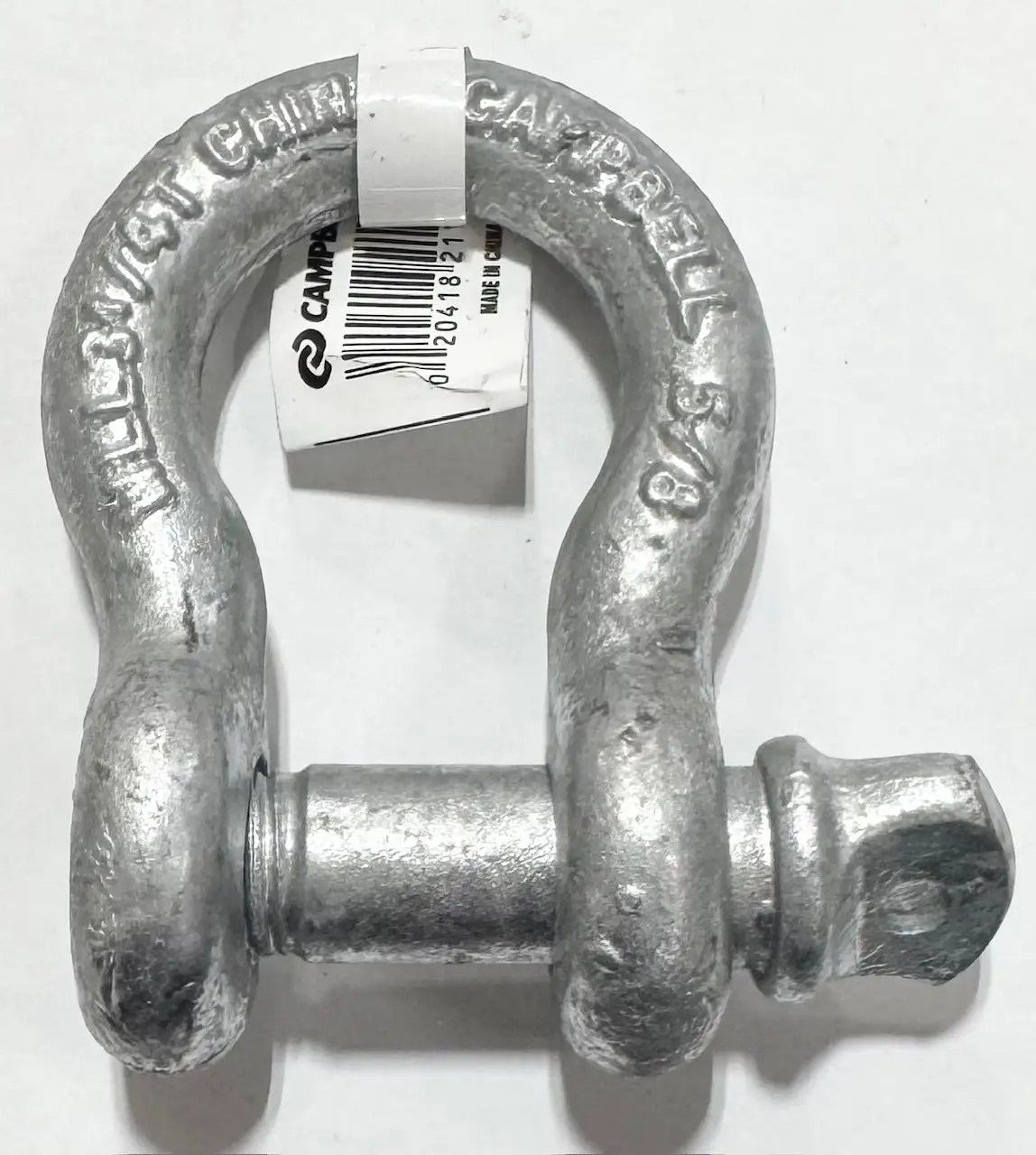 Campbell 5/8" Anchor Shackle, Screw Pin, Hot Galvanized