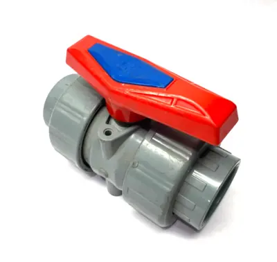 USED CHANG HONG 2-1/2" DN50 DOUBLE UNION BALL VALVE SOCKET X SOCKET