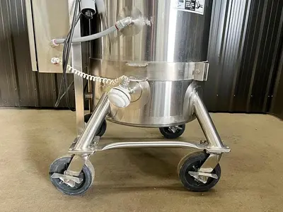 Used 27 Gallon Jacketed Tank, 316L Stainless Steel, Electrically Heated Multi-Zone Jacket