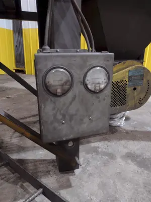 6" X (2) 15 HP WHEEL WHEELABRATOR "SKEW ROLL PIPE & BAR" SHOT BLAST BLASTER SYSTEM: STOCK #20002