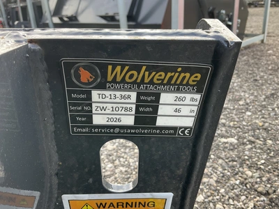 Used WOLVERINE TD-13-36R SKID STEER TREE SPADE Landscaping Equipment (Miscellaneous) Michigan US | Miedema Asset Management Group #1487927