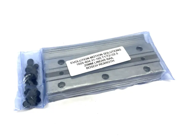 New | in-Stock BOSCH REXROTH BALL RUNNER GUIDE RAIL PKG OF 4 W/ CAPS Linear Guides Michigan US | Maverick Industrial Sales #1091893