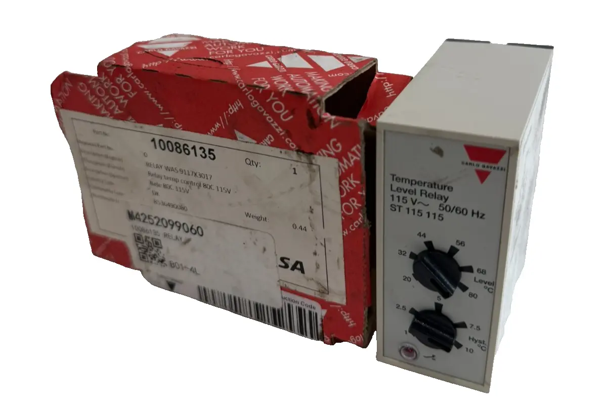 NEW CARLO GAVAZZI ST11511580 TEMPERATURE CONTROL RELAY 115V 50/60HZ