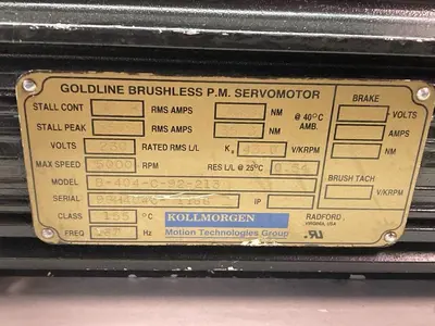 USED KOLLMORGEN B-404-C-92-213