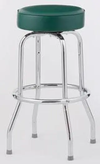 BAR STOOL  - 6 COLOR CHOICE  - STANDARD SINGLE  RING CHROME FRAME