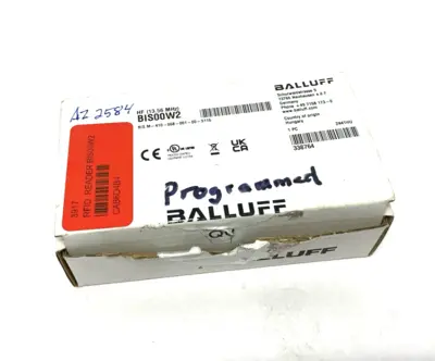 New | in-Stock Balluff Standalone HF Reader 13.56 MHz BIS00W2 PLC Processors Michigan US | Maverick Industrial Sales #1398810