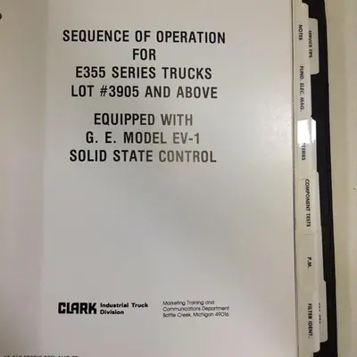 USED CLARK EQUIPMENT MANUAL SRC