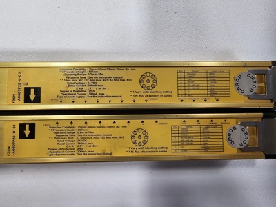 USED OMRON F3SN-A0607P25-D-01 AND F3SN-A0607P25-L-01