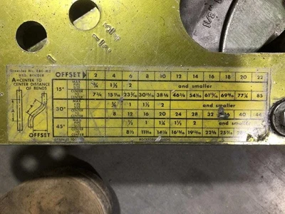 Greenlee 880-M2 1-1/2″ Hydraulic Pipe Bender w/ Enerpac Hydraulic Pump 10,000PSI