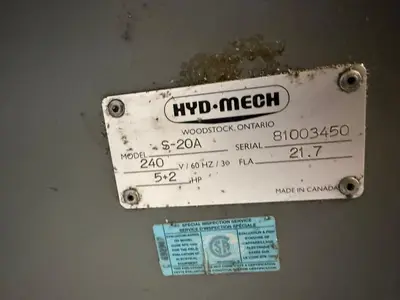 HYD-MECH S-20A SERIES II Horizontal Band Saws | FERRIC Machinery, Inc. (4)