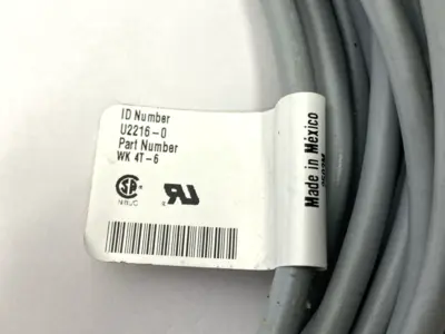 USED TURCK EUROFAST SINGLE ENDED CORDSET FEMALE CONNECTOR M12 U2216-0
