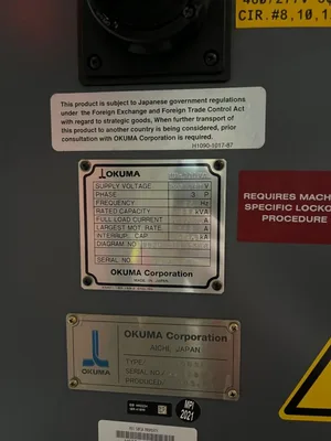 Used 2005 OKUMA MU-400VA Vertical Machining Centers (5-Axis or More) Georgia US | The Equipment Hub #1325168