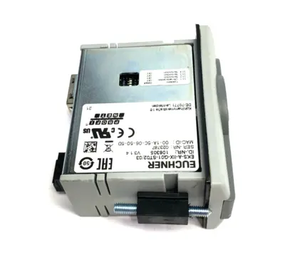 USED EUCHNER ELECTRONIC KEY PROFINET ADAPTER EKS-A-IIX-G01-ST02/03 W/ KEY