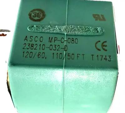 NEW ASCO 8320G132 SOLENOID VALVE 120/60, 110/50