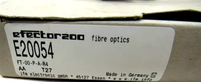 NEW IFM EFECTOR FT-00-P-A-R4-E20054 FIBER OPTIC SENSOR FT00PAR4E20054
