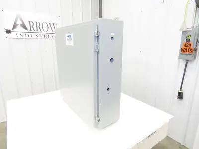 Hoffman A303010LP Electrical Enclosure 36x30x8" Wall Mount NEMA 12 Backpanel