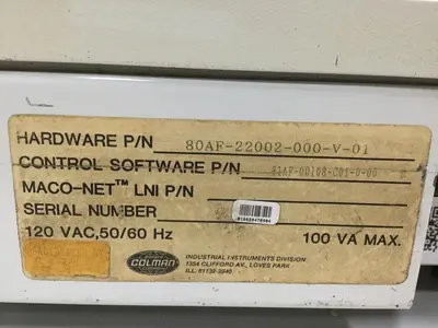 USED BARBER COLMAN 80AF-22002-000-V-01