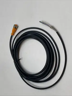 USED IFM M12 SENSOR CABLE 5-PIN FEMALE SHIELDED EVC5455 5M