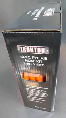 Ironton 10-PC. Pvc Air Hose Kit 3.8in. x 25Ft Loc4C38