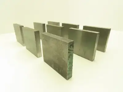 1018 Cold Rolled Steel Flat Bar Stock 5/8"x 3-1/2"x 4"L  Lot of 9 Blocks