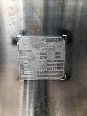1100 Gallon Stainless Pressure Vessels Pressure Vessel