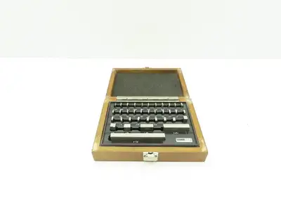 SPI 7251 Rectangular Steel Gage 36 Block Set .0500"-4.000" Grade AS-1 Complete