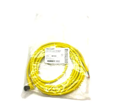 NEW BALLUFF 250V 3 PIN RIGHT ANGLE FEMALE TO FLYING LEADS CORDSET