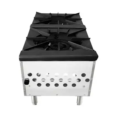 New | in-Stock Atosa New Atosa ATSP-18-2L Double Gas Stock Pot Stove (Low Height) Commercial Ranges Illinois US | Falcon Restaurant Supply #1375314