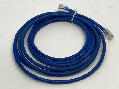 556-110-010 | Legrand  Q-Series Patch Cords CAT6 Non-Booted Blue 10ft LOT OF 4 - Open box