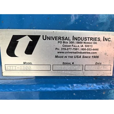 Used UNIVERSAL U3TT-1800 Bucket Elevators West Virginia US | JM Industrial #1356985