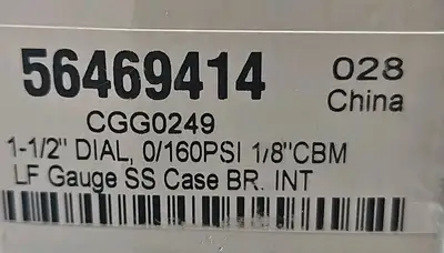 Nuline CGG0248 Pressure Gauge Loc5E5/7