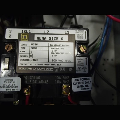 Square D Size 0 Combination Starter