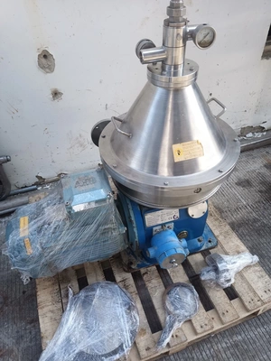 Macfuge 325 CHPT 3SK-P self-cleaning biodiesel purifier, 316SS.