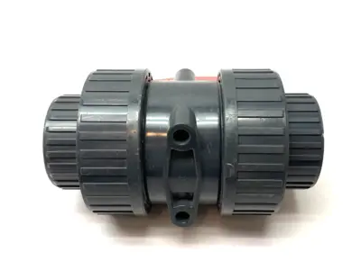 DN50 2" Double Union Ball Valve PVC-U, Teflon Seat, EPDM Seals - New Other