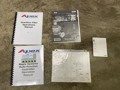 USED APEX FILLING SYSTEMS POF-12 12 SPOUT PRESSURE LIQUID FILLER