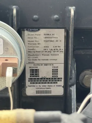 Used 2022 CARRIER SUPRA S7 Refrigeration Units Minnesota US | Carco Truck & Equipment #1513917