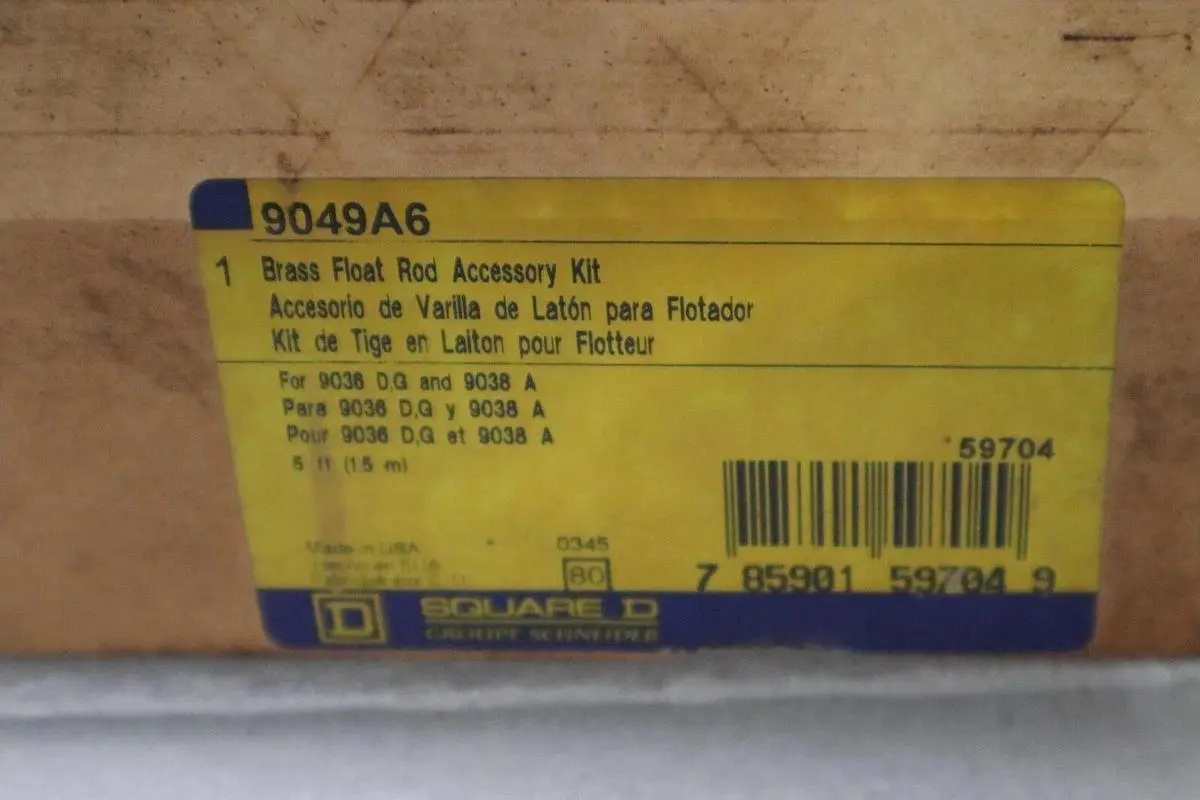 Square D Schneider 9049A6 Brass Float Rod Accessory Kit NEW IN BOX STOCK H782