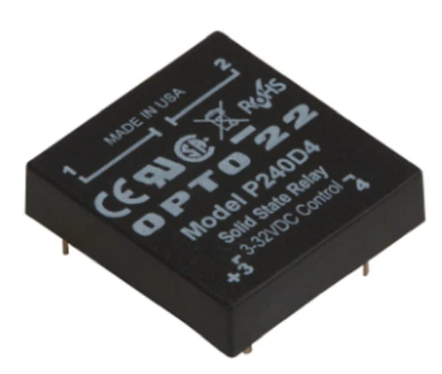 Opto 22 P240D4 P Model, 240 VAC, 4 Amp, DC Control Solid State Relay SSR [New]