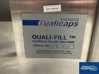 USED Qualicaps Shionogi Qualicaps Capsule Filling Machine